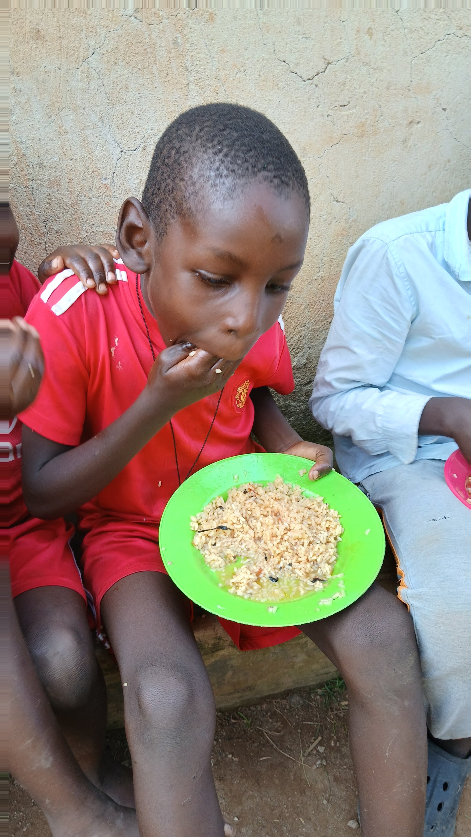 A child eating a meal
